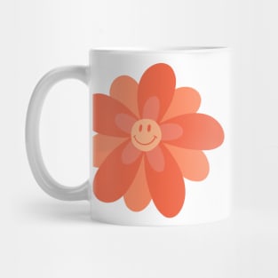 Bright and Cheerful Flower Smiley Face Mug